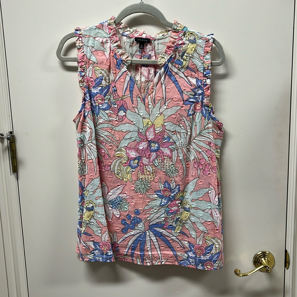 Talbots Floral Sleeveless Top in Size M